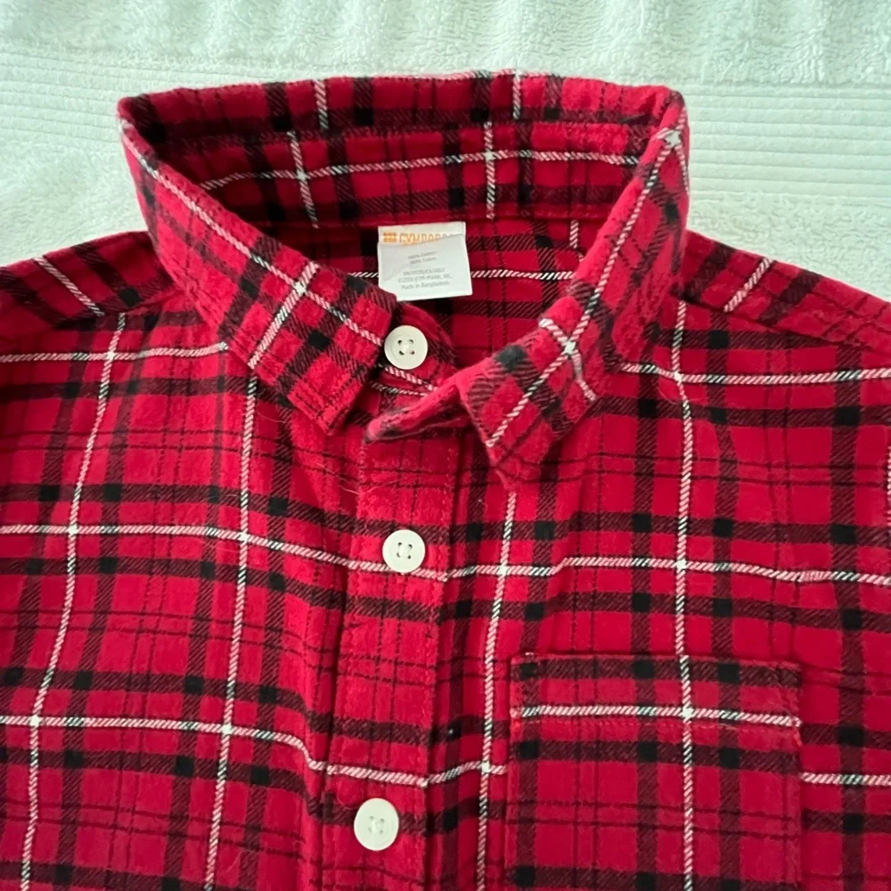 Gymboree size 4 plaid long sleeve button down shirt
